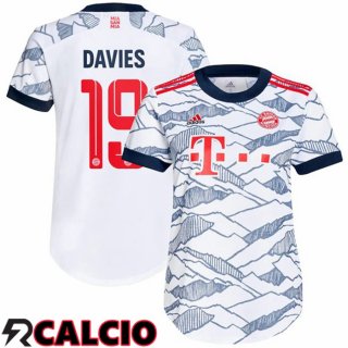 Terza Maglia Bayern Monaco (Davies 19) Donna Terza Bianco 2021 2022
