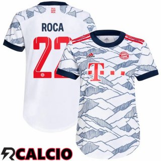 Terza Maglia Bayern Monaco (Roca 22) Donna Terza Bianco 2021 2022
