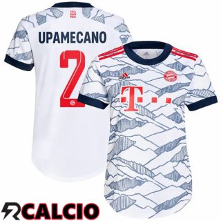 Terza Maglia Bayern Monaco (Upamecano 2) Donna Terza Bianco 2021 2022