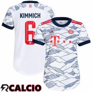 Terza Maglia Bayern Monaco (Kimmich 6) Donna Terza Bianco 2021 2022