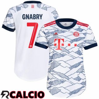 Terza Maglia Bayern Monaco (Gnabry 7) Donna Terza Bianco 2021 2022