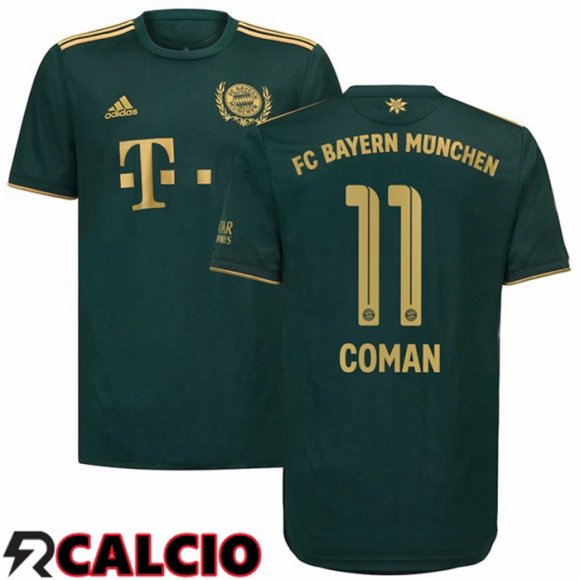 Quarto Maglia Bayern Monaco (Coman 11) Verde 2021 2022