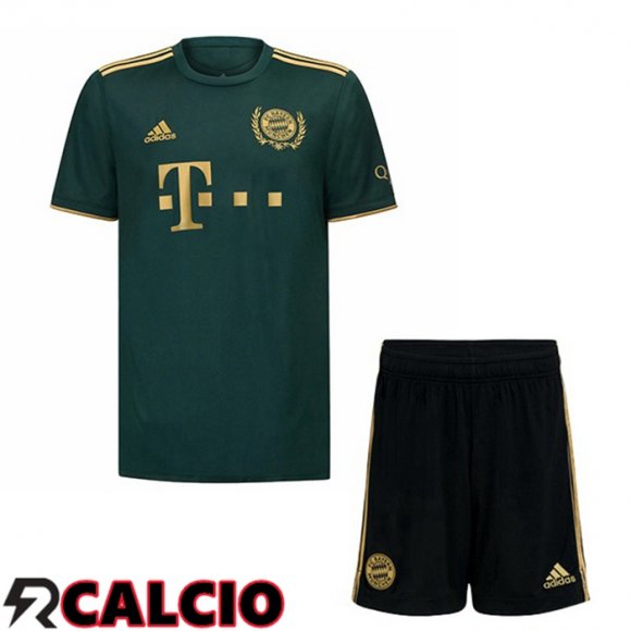 Quarto Maglia Bayern Monaco Bambino Verde 2021 2022