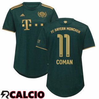 Quarto Maglia Bayern Monaco (Coman 11) Donna Verde 2021 2022
