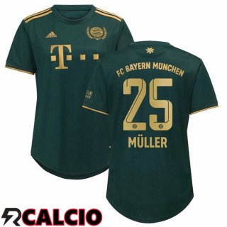Quarto Maglia Bayern Monaco (Müller 25) Donna Verde 2021 2022