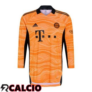 Maglia Bayern Monaco Manica Lunga Giallo Arancia 2021 2022