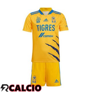 Prima Maglia Tigres UANL Bambino Giallo 2021 2022