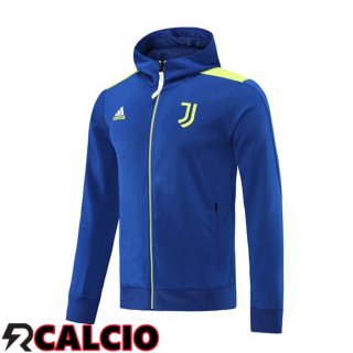 Giacca Con Cappuccio Juventus Blu 2021/2022  Giacca Con Cappuccio Juventus Blu 2021/2022