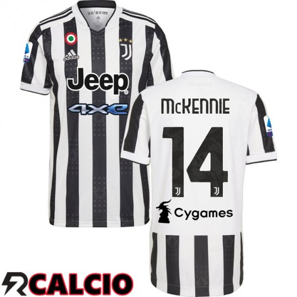 Prima Maglia Juventus (McKENNIE 14) NeR2/Bianco 2021/2022  Prima Maglia Juventus (McKENNIE 14) NeR2/Bianco 2021/2022