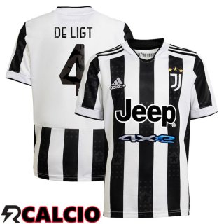 Prima Maglia Juventus (De Ligt 4) NeR2/Bianco 2021/2022  Prima Maglia Juventus (De Ligt 4) NeR2/Bianco 2021/2022