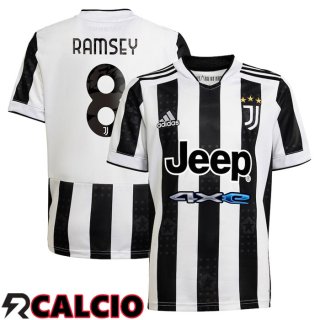 Prima Maglia Juventus (Ramsey 8) NeR2/Bianco 2021/2022  Prima Maglia Juventus (Ramsey 8) NeR2/Bianco 2021/2022