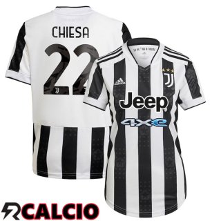Prima Maglia Juventus (CHIESA 22) Donna NeR2/Bianco 2021/2022
