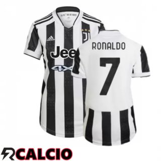 Prima Maglia Juventus (RONALDO 7) Donna NeR2/Bianco 2021/2022