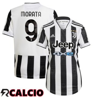 Prima Maglia Juventus (MORATA 9) Donna NeR2/Bianco 2021/2022
