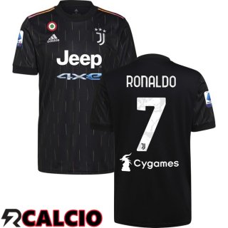 Seconda Maglia Juventus (RONALDO 7) Nero 2021/2022  Seconda Maglia Juventus (RONALDO 7) Nero 2021/2022