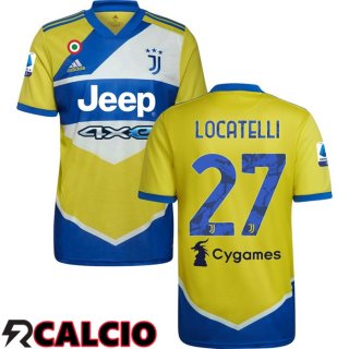 Terza Maglia Juventus (LOCATELLI 27) Terza Giallo 2021/2022  Terza Maglia Juventus (LOCATELLI 27) Terza Giallo 2021/2022