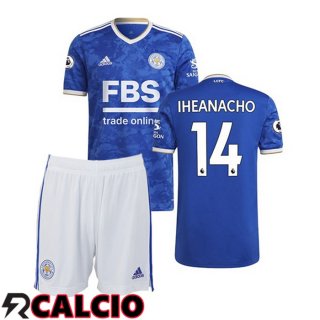 Prima Maglia Leicester City (IHEANACHO 14) Bambino Blu 2021 2022  Prima Maglia Leicester City (IHEANACHO 14) Bambino Blu 2021 2022