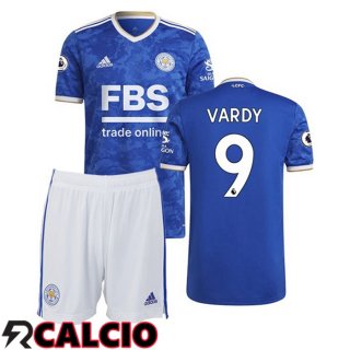 Prima Maglia Leicester City (VARDY 9) Bambino Blu 2021 2022  Prima Maglia Leicester City (VARDY 9) Bambino Blu 2021 2022