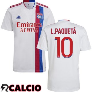 Prima Maglia Lyon OL (L.PAQUETA 10) Bianco 2021/2022  Prima Maglia Lyon OL (L.PAQUETA 10) Bianco 2021/2022