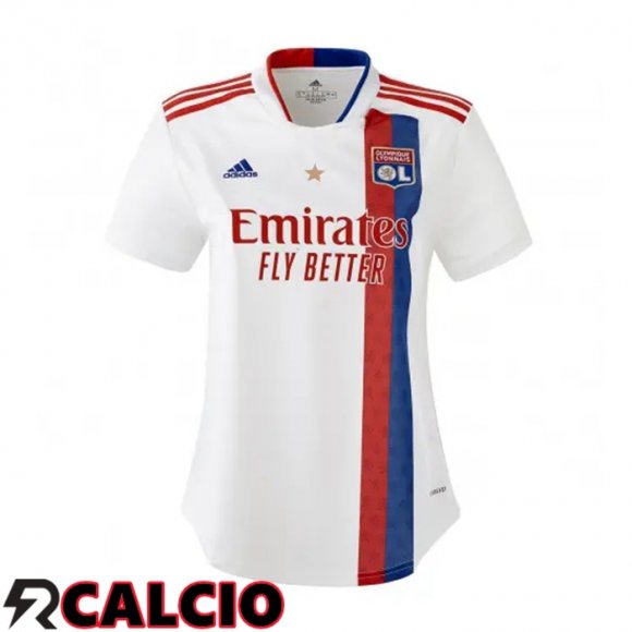 Prima Maglia Lyon OL Donna Bianco 2021/2022  Prima Maglia Lyon OL Donna Bianco 2021/2022
