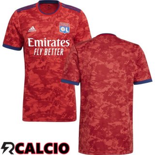 Seconda Maglia Lyon OL Rosso 2021/2022  Seconda Maglia Lyon OL Rosso 2021/2022
