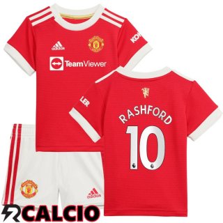 Prima Maglia Manchester United (RASHFORD 10) Bambino Rosso 2021/2022