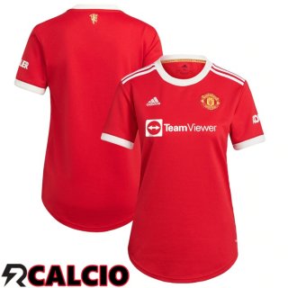 Prima Maglia Manchester United Donna Rosso 2021/2022  Prima Maglia Manchester United Donna Rosso 2021/2022
