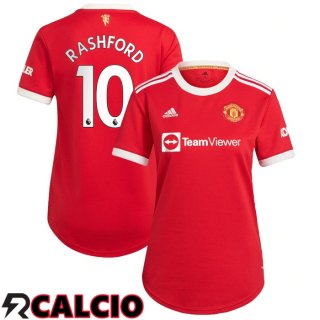 Prima Maglia Manchester United (RASHFORD 10) Donna Rosso 2021/2022  Prima Maglia Manchester United (RASHFORD 10) Donna Rosso 2021/2022