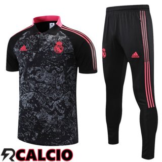 Maglia Polo Real Madrid + Pantaloni Nero 2021/2022  Maglia Polo Real Madrid + Pantaloni Nero 2021/2022
