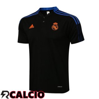 Maglia Polo Real Madrid Nero 2021/2022  Maglia Polo Real Madrid Nero 2021/2022