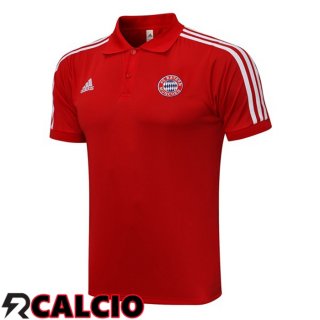 Maglia Polo Bayern Monaco Rosso 2021/2022  Maglia Polo Bayern Monaco Rosso 2021/2022