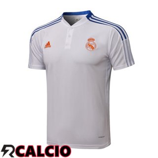Maglia Polo Real Madrid Bianco 2021/2022  Maglia Polo Real Madrid Bianco 2021/2022