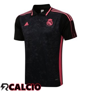 Maglia Polo Real Madrid Nero 2021/2022  Maglia Polo Real Madrid Nero 2021/2022