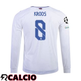 Prima Maglia Real Madrid (TONI KROOS 8) Manica Lunga 2021/2022