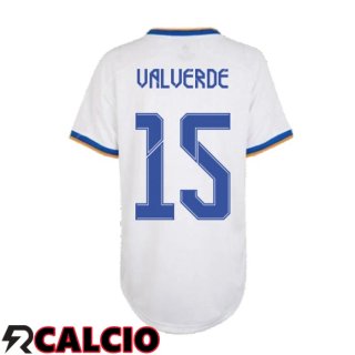 Prima Maglia Real Madrid (VALVERDE 15) Donna Bianco 2021/2022