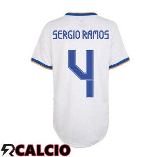 Prima Maglia Real Madrid (SERGIO RAMOS 4) Donna Bianco 2021/2022