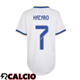Prima Maglia Real Madrid (HAZARD 7) Donna Bianco 2021/2022