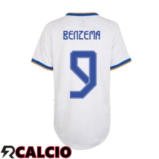 Prima Maglia Real Madrid (BENZEMA 9) Donna Bianco 2021/2022