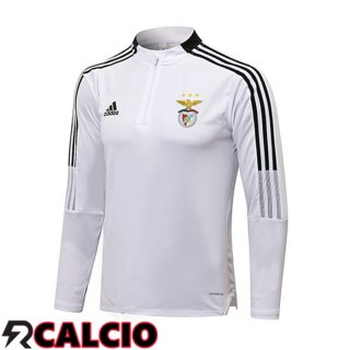 Felpa Allenamento S.L Benfica Bianco 2021/2022  Felpa Allenamento S.L Benfica Bianco 2021/2022