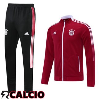 Insieme Tuta Calcio - Giacca Bayern Monaco Rosso 2021/2022
