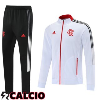 Insieme Tuta Calcio - Giacca Flamengo Bianco 2021/2022
