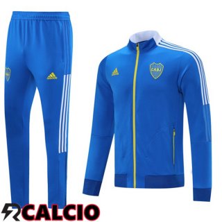 Insieme Tuta Calcio - Giacca Boca Juniors Blu 2021/2022  Insieme Tuta Calcio - Giacca Boca Juniors Blu 2021/2022