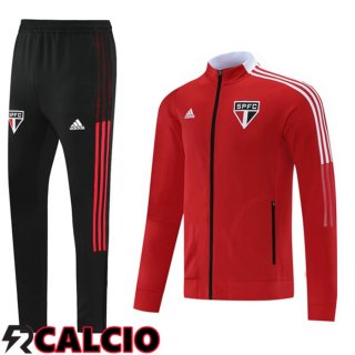 Insieme Tuta Calcio - Giacca Sao Paulo FC Rosso 2021/2022