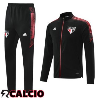 Insieme Tuta Calcio - Giacca Sao Paulo FC Nero 2021/2022