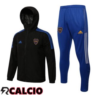 Giacca Con Cappuccio Tuta Calcio Boca Juniors Nero 2021/2022  Giacca Con Cappuccio Tuta Calcio Boca Juniors Nero 2021/2022
