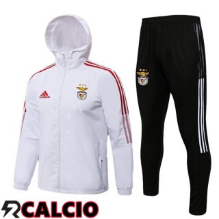 Giacca Con Cappuccio Tuta Calcio S.L Benfica Bianco 2021/2022