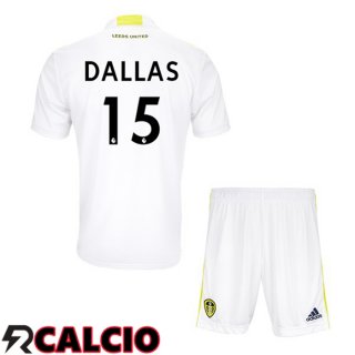 Prima Maglia Leeds United (DALLAS 15) Bambino Bianco 2021 2022