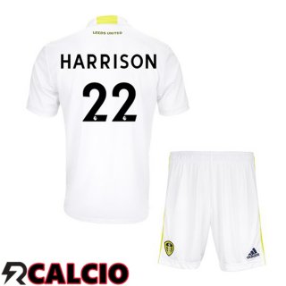 Prima Maglia Leeds United (HARRISON 22) Bambino Bianco 2021 2022