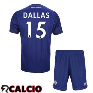 Seconda Maglia Leeds United (DALLAS 15) Bambino Blu 2021 2022