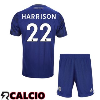 Seconda Maglia Leeds United (HARRISON 22) Bambino Blu 2021 2022